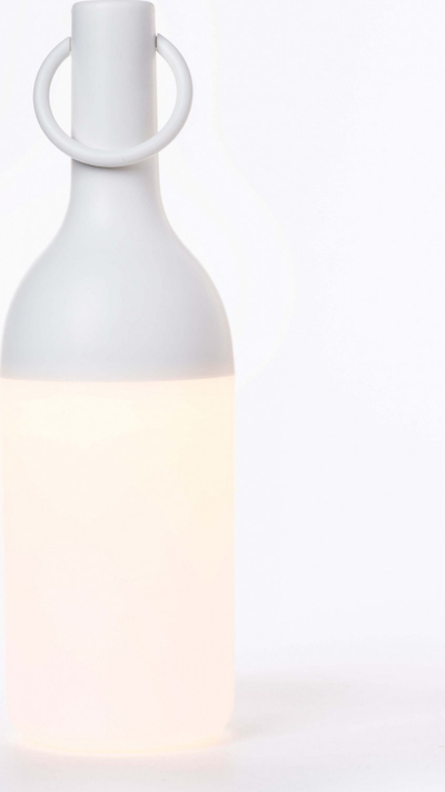 Lampë tavoline SOMPEX ELO 31cm, LED, e rikarikueshme, e bardhë