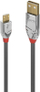 Kabllo Lindy USB-A - microUSB, 5m, e hirtë