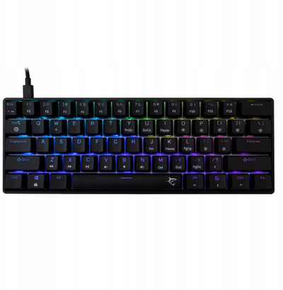 Tastierë gaming White Shark SHINOBI 2, switche mekanike blue, ndriçim i pasëm, e zezë, layout US