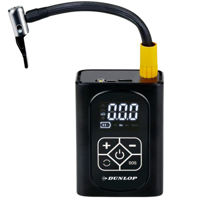 Kompresor makine Dunlop digital, 150 PSI, 4000 mAh, i zi