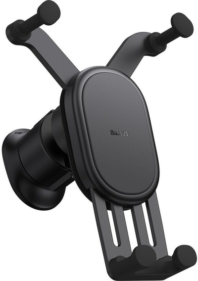 Mbajtëse gravitacionale për makinë Baseus Stable Gravitational Car Mount Pro, karikim wireless 15W, për grila ajri, e zezë