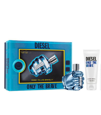 Set Diesel Only The Brave Parfum 50 ml, xhel dushi 100 ml