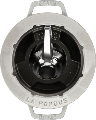 Set fondue Staub La Fondue, 20 cm, gize emajluar, White Truffle