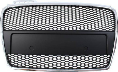 Grillë Audi A4 B7 RS Style, 2005-2008, krom e zezë