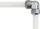 Lidhës 90° për tub ftohës Alphacool Eiszapfen, 13mm HardTube, akrilik për tuba bronzi, krom
