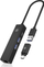HUB USB Icy Box IB-HUB1439-LAN, 4 në 1, USB 3.2, i zi