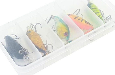 Set wobblers peshkimi AG103 Lures, 45 mm, 5 copë, shumëngjyrësh