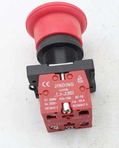 Buton emergjence sigurie DEA XDED7911.56, 500V 10A, i kuq