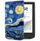 Kuti mbrojtëse grafike TPU për PocketBook Verse Verse Pro 629 634, magazinim magnetik, dizajn Starry Sky, shumëngjyrëshe