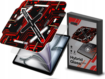 Mbrojtës ekrani GrizzGlass HybridGlass Easy, për iPad 10.9" 2022 dhe 11" 2025, transparent