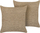 Set jastëkësh dekorativë pa markë, jute, 45x45cm, bezhë