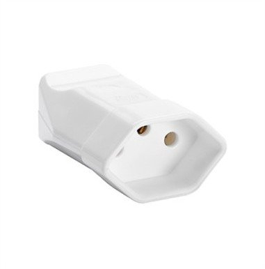 Kuplung elektrik Bachmann Plug Connector Type 13, 250V, 10A, e bardhë