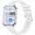 Smartwatch për goca Gravity GT44-4, ekran 1.75", IP68, argjend me rrip të bardhë