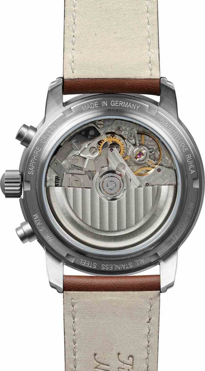 Orë dore Zeppelin 100 Years 8618-4, 43mm, automatike, me rrip lëkure kafe