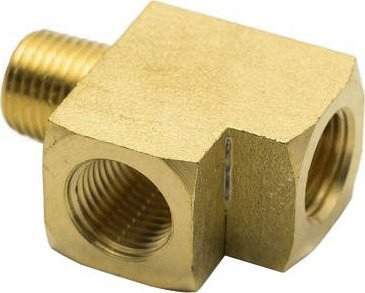 Lidhës T bronzi për flanxha, 1/8" NPT, bronzi