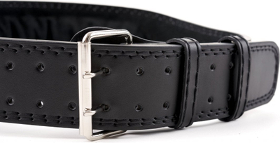 Rrip fitnesi Zipro Power Belt, lëkurë, me jastëk tek mesi, i zi