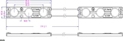 Modul LED MW Lighting MW-MLD-2835-3NW-LENS-4000K, 12V DC, 4000K, IP67, dritë e bardhë neutrale