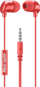 Kufje in-ear Cellularline Music Sound, me mikrofon, 3.5mm, të kuqe