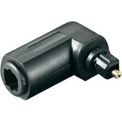 Adaptues audio Goobay Toslink, me kënd 90°, i zi