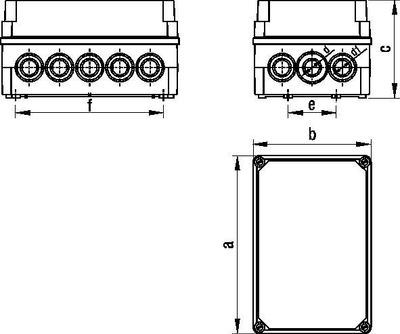 Kuti mbrojtëse Tarel Protective Box Z2W, IP55, kapak transparent, pa pajisje