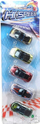 Set lodrash me makina Metal Cars 1:64, 5 copë, metal