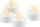 Set qirinjsh LED Goobay 49868, 4 copë, me timer, ngjyrë e bardhë