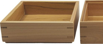 Kuti druri për rregullim SCANDINAVIAN HOME Hinoki Small, këndore, dru natyral