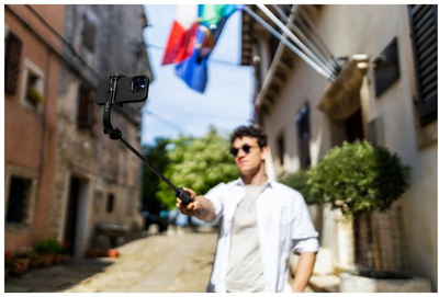 Shkop për selfie FIXED me tripod Snap XL, i zi
