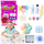 Set kreativ DIY Pinch Toys Cat Paw Squishy, 28 copë, lojë senzoriale, shumëngjyrësh