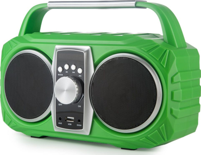 Radio portabël PRIME3 NEON APR71GR, Bluetooth FM, USB SD MP3, jeshile