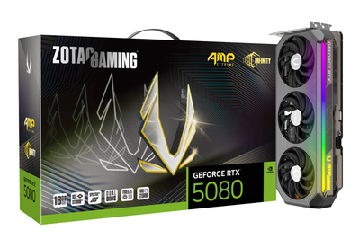 Kartelë grafike Zotac GAMING GeForce RTX 5080 AMP Extreme INFINITY NVIDIA 16 GB GDDR7