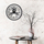 Orë muri Emako Gear, MDF, 48 cm, gri me të zezë