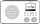 Radio portative TechniSat Viola 2 C IR, internet radio DAB+ FM, ekran 2.4", e bardhë