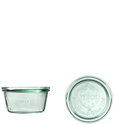 Set kavanozësh qelqi Weck Sturz, 290ml, 6 copë, xham i pastër