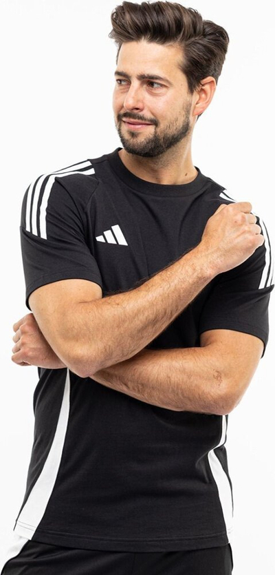 Bluzë sportive adidas TIRO 24 Sweat Tee M IJ9954, pambuk, për burra, e zezë