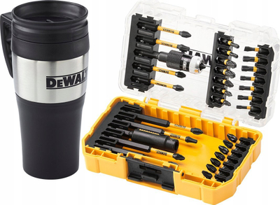 Set aksesorësh goditës Dewalt FLEXTORQ 32 copë me gotë termike
