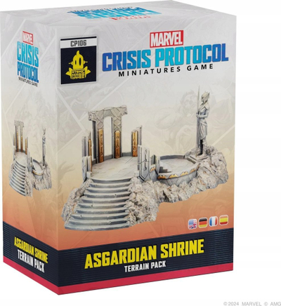 Pako terreni Asmodee Marvel Crisis Protocol Asgardian Shrine, set aksesorësh loje tavoline, mosha 14+