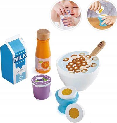 Set lodër kuzhine Hape Delicious Breakfast, prej druri, për kalamaj 3+, shumëngjyrësh