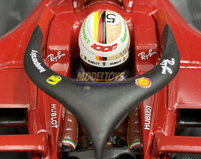 Maketi makinë garash Bburago Ferrari 2020 Season, die-cast, shkallë 1:18, i kuq