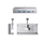 Hub USB Orico MH4PC, USB-C në 3 porta USB-A 3.0 dhe 1 port USB-C 3.0, ngjyrë argjendtë