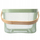 Shportë metalike me bambu ORION, 27 x 24.5 x 16.5 cm, jeshile