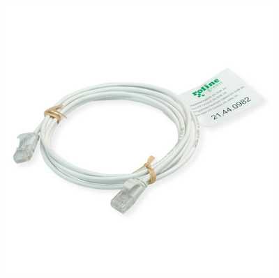 Kabllo rrjeti ROLINE GREEN UTP Cat6A Slim, 5m, halogen free, e kuqe