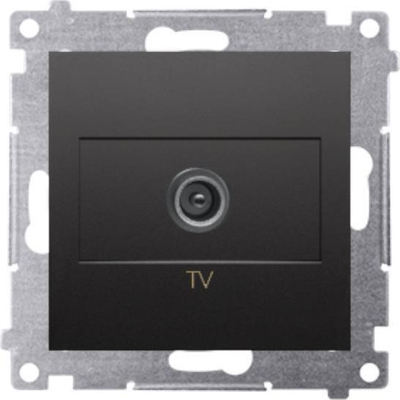 Prizë antene TV Kontakt Simon 54 DAK1.01/49, modul i vetëm, e zezë mat