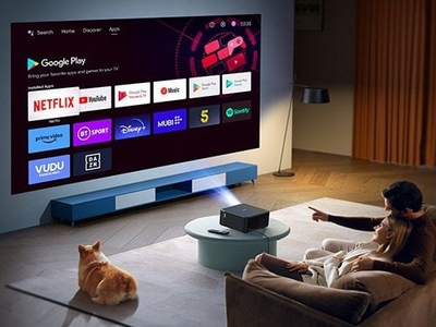 Projektor Yaber K2s, Full HD 800 ANSI Lumens, Android TV, i zi