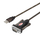 Kabllo adapter USB Unitek USB A në RS 232, 1.5 m, e zezë
