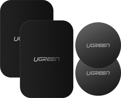 Set pllaka magnetike UGREEN LP123, 4 copë, ngjitëse për mbajtëse makine, të zeza
