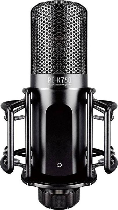 Mikrofon kondensator Takstar PC-K750, profesional, me pop filter dhe shock mount, i zi