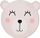 Nënpjatë plastike Zeller Bear, 38 cm, rozë