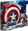 Set lodrash Hasbro Marvel Avengers Captain America, mburojë me magnet, dorezë me magnet, shumëngjyrëshe