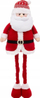 Figurë dekorative Atmosphera Santa Claus, me këmbë që zgjaten, 78 cm, e kuqe
